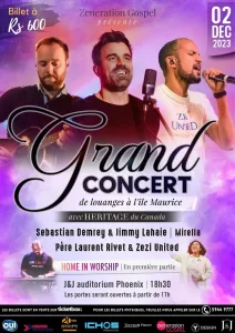 Grand Concert de louanges a l'ile Maurice - Poster