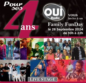 OUi Radio 4ans Family FunDay Poster - SQ